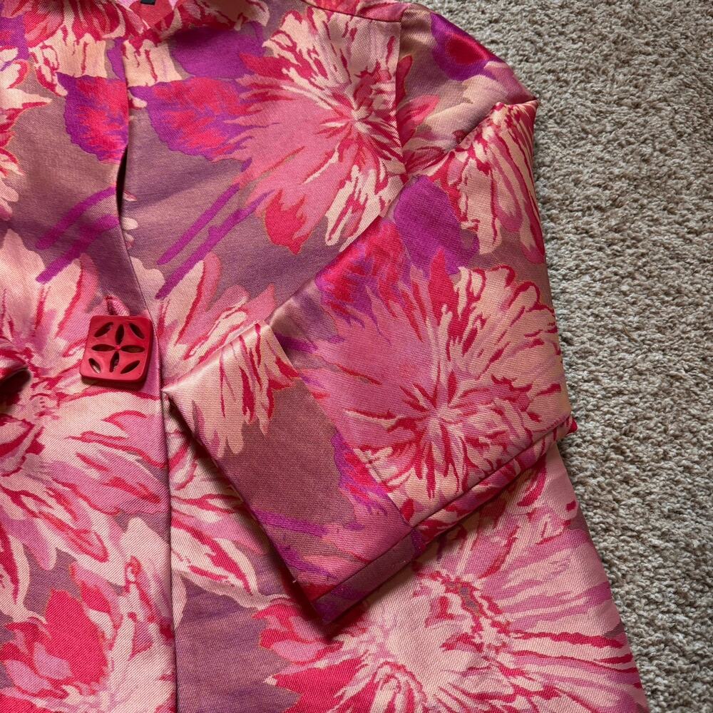 IC by Connie Abstract Floral Vintage Boho Jacket XL - Picture 3 of 16